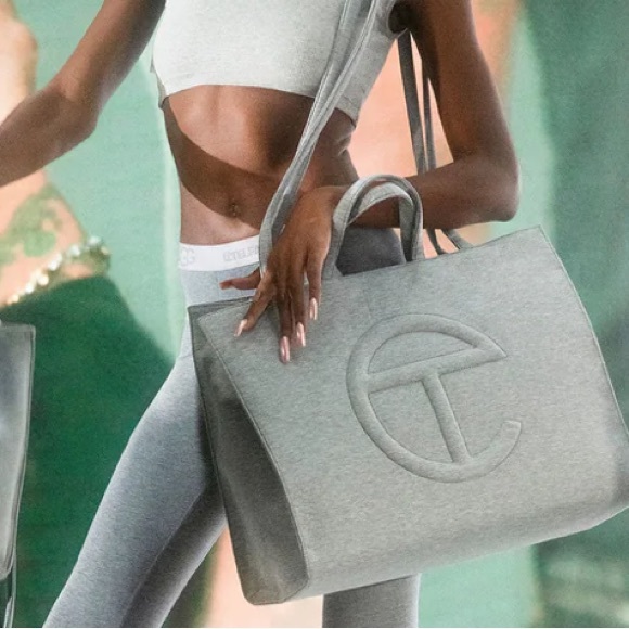 Brand New UGG x TELFAR Large Fleece Shopper - Heather Grey (NWT) - Picture 3 of 10